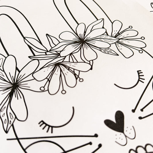🌸 Happy Easter Descargable I Ilustraciones para pintar