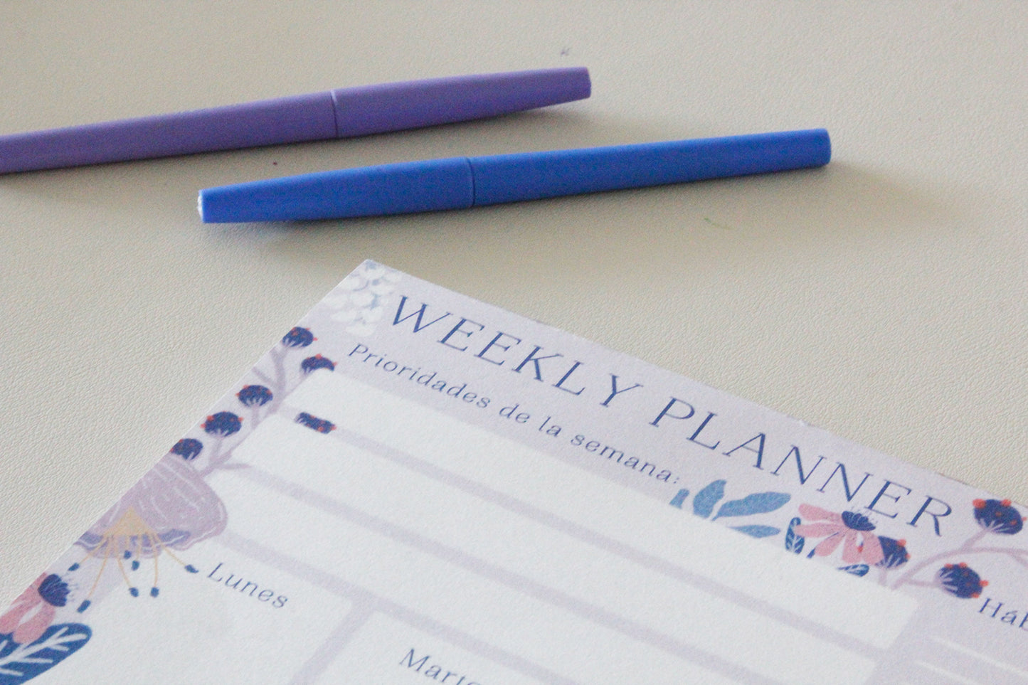 Weekly Planner Florecer