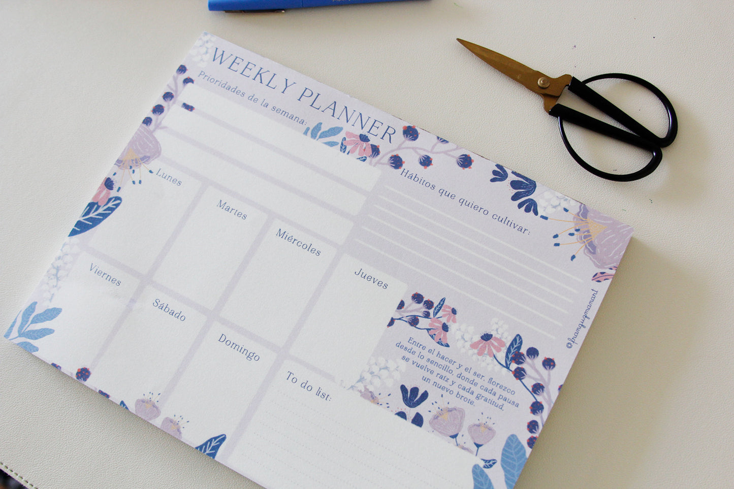 Weekly Planner Florecer