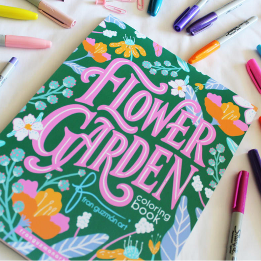 Coloring Book Flower Garden