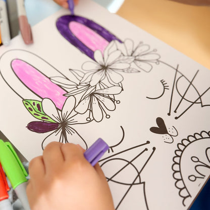 🌸 Happy Easter Descargable I  Ilustraciones para pintar