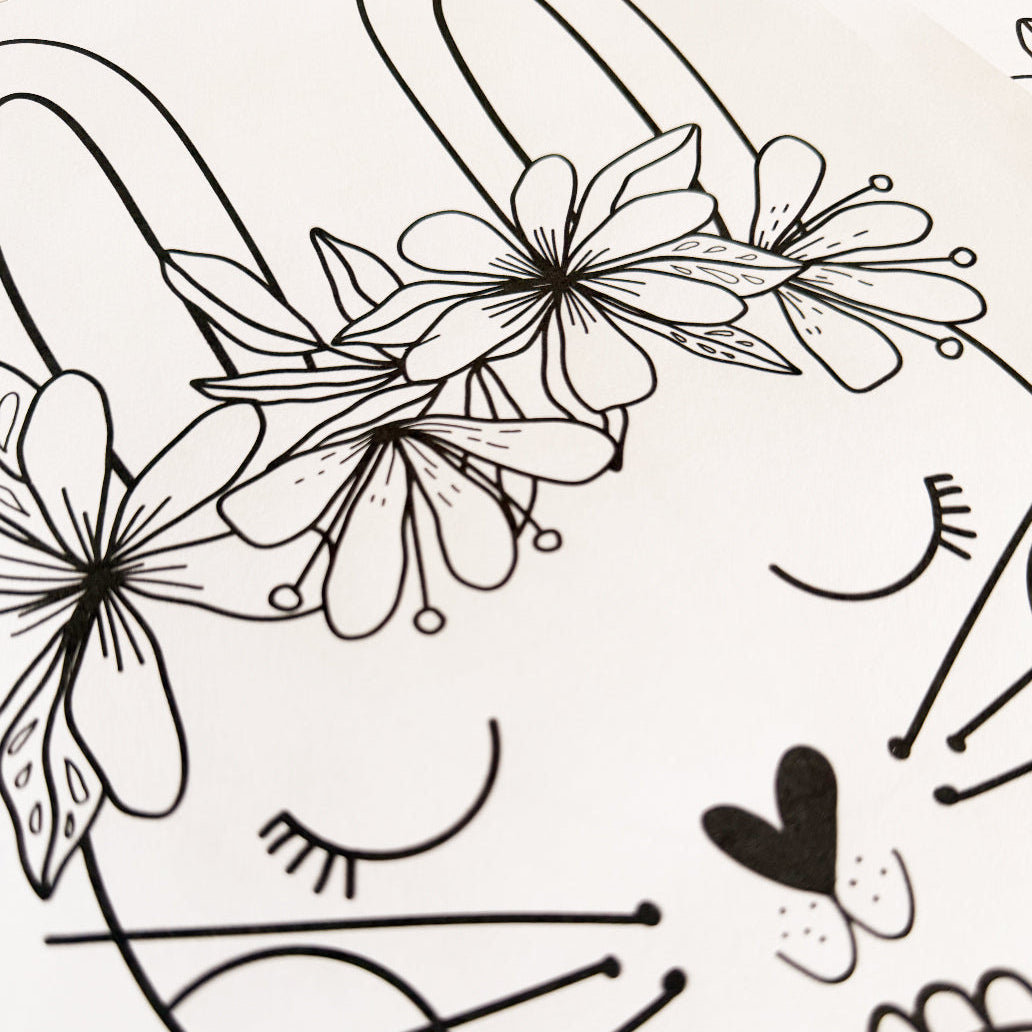 🌸 Happy Easter Descargable I  Ilustraciones para pintar