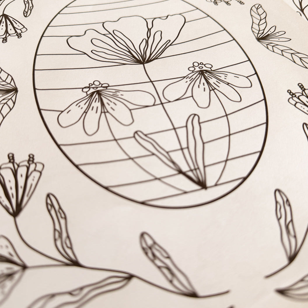 🌸 Happy Easter Descargable I  Ilustraciones para pintar