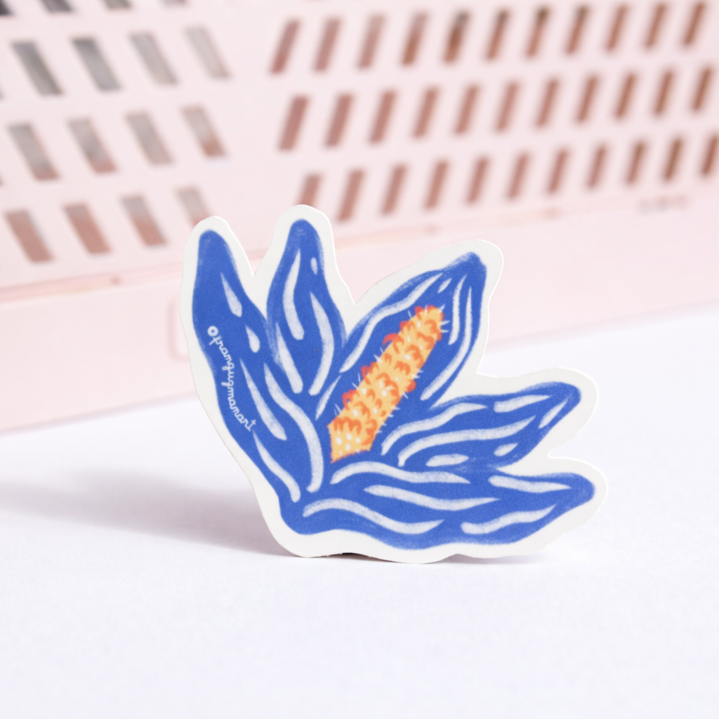 Sticker Flor Purlple