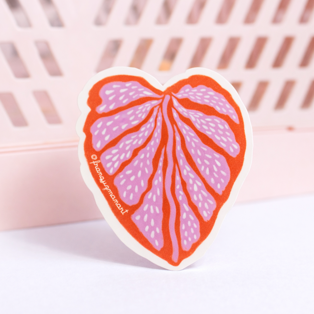 Sticker Monstera Corazón
