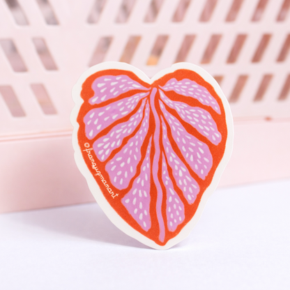 Sticker Monstera Corazón
