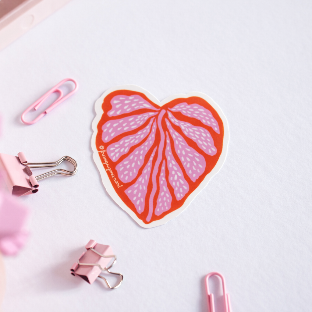 Sticker Monstera Corazón