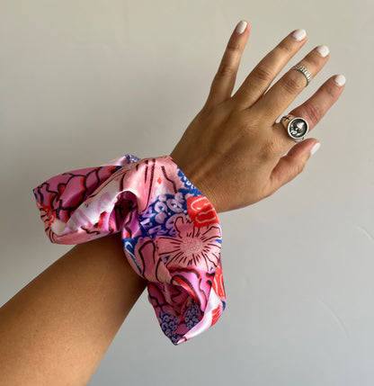 Scrunchie Jardin Rosa
