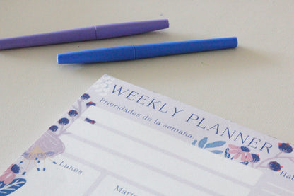Weekly Planner Florecer