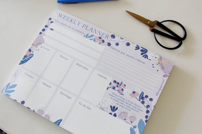 Weekly Planner Florecer